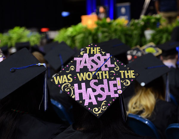 Tassel worth the hassle grad cap